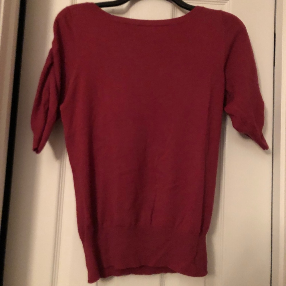 The Limited short sleeve merino wool blend sweater